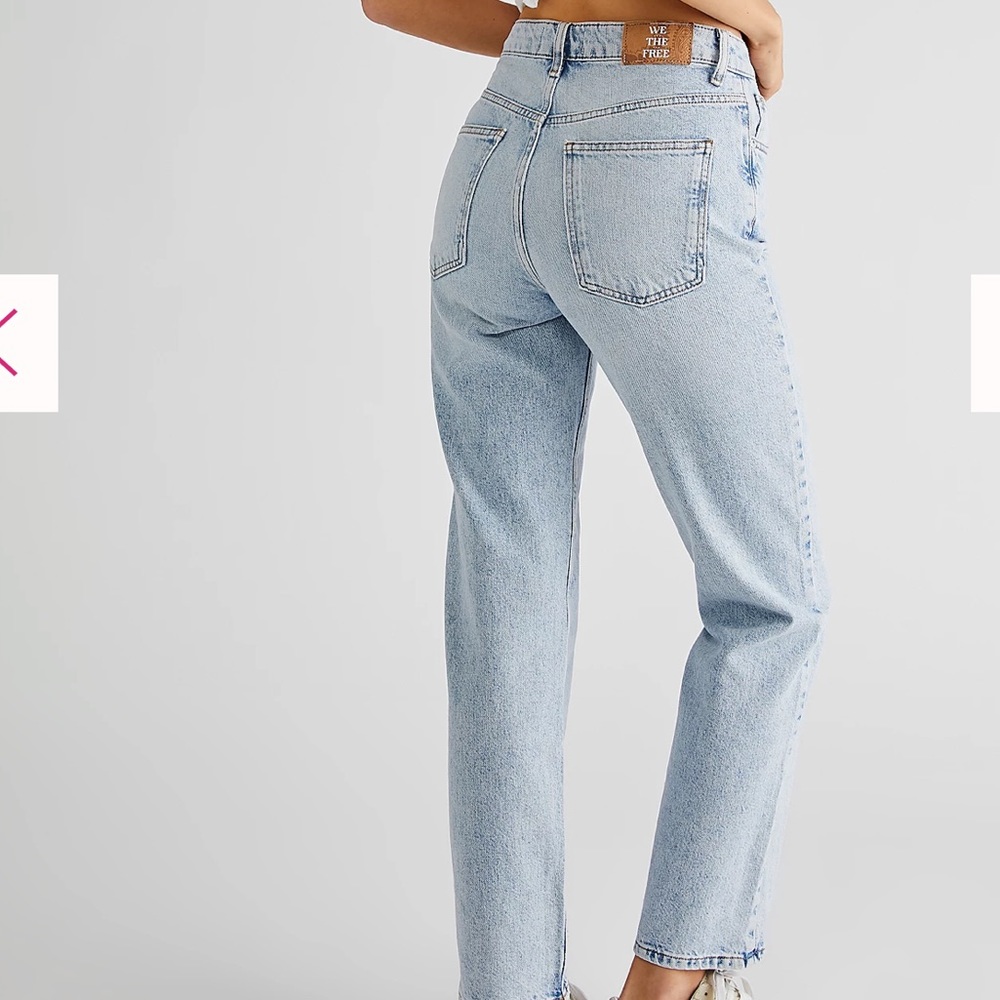 💫 We The Free jeans hi rise slim fit straight leg - Picture 4 of 9